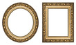 Gold picture frames