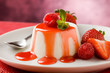 Panna Cotta con Sciroppo alla Fragola