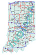 Indiana State Interstate Map Indiana State Interstate Map