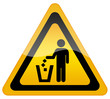 No littering, keep clean sign No littering, keep clean sign
