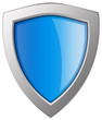 Blue shield illustration