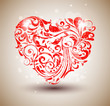 Floral Grunge Heart.