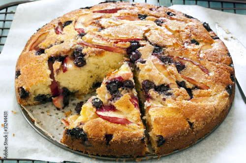 Photo: Apple and Blueberry Cake Apple and Blueberry Cake