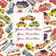 cartoon car card cartoon car card