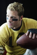 Close-up of rugby player