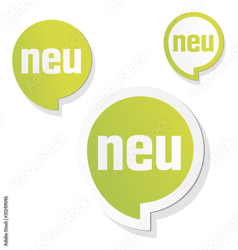 Vecteur : neu label grün neu label grün