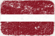 vector grunge styled flag of Latvia