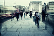 Photo: Morning commuters in London. Morning commuters in London.