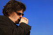 Blues Harp Player Outdoor