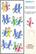 Visual puzzle: Match the pictures with their shadows