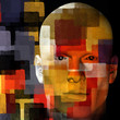 man with squares 3d illustration man with squares 3d illustration