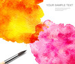 brash and abstract watercolor paint