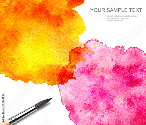 Foto: brash and abstract watercolor paint brash and abstract watercolor paint
