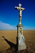 cross in field