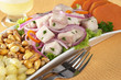 Peruvian-style ceviche made out of raw dogfish