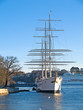harbor of Skeppsholmen island, Stockholm, Sweden harbor of Skeppsholmen island, Stockholm, Sweden