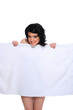 woman under towel woman under towel