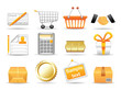 Collection of icons for online store. Vector EPS 8.