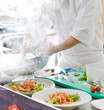 Chef preparing food