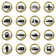 Transportation icons set Transportation icons set