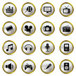 Multimedia icons set