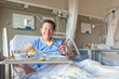patient in hospital room