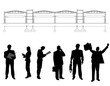 Business persons and drawing
