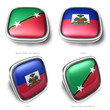 3d Saint Kitts and Nevis Haiti flag button