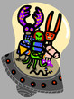 alien flying saucer with visitors