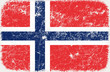 vector grunge styled flag of Norway