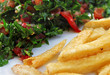 Tabbouleh and French Fries
