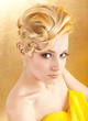 Young girl blonde hair