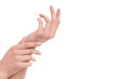 pair of female hands with hand care cream pair of female hands with hand care cream