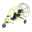 Yellow paraplane on the white Yellow paraplane on the white