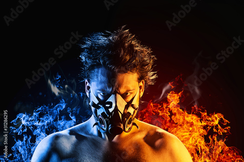 Foto: fireman blue-red fireman blue-red