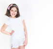 The girl in white clothes