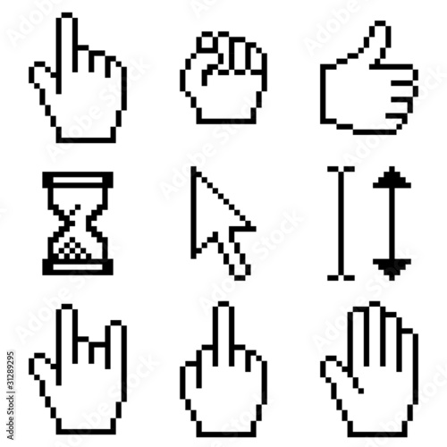 Vector: cursor set cursor set