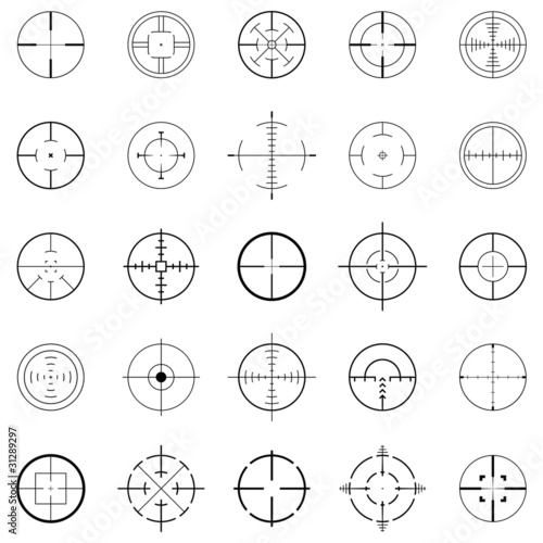 Vector: crosshairs crosshairs