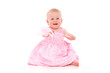 baby girl in pink