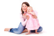 mother and baby isolated