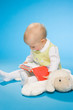 baby and book