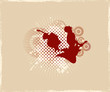 grunge music background