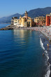 La Chiesa e la spiaggia di Camogli, Genova