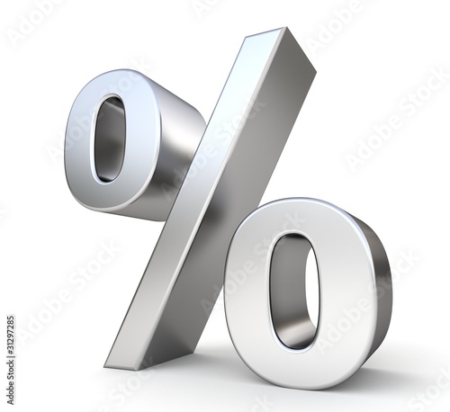 Illustration: 3d metal percent 3d metal percent