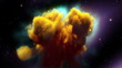 Space Nebula with Less Glow Stars