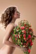 Young Woman With Flowers