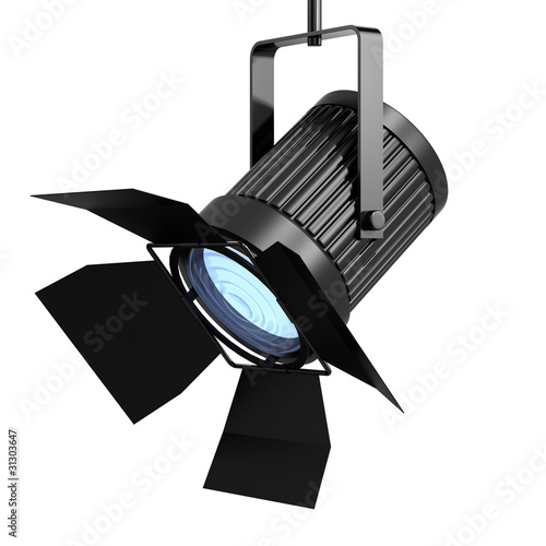 Illustration: 3d Spot light facing left 3d Spot light facing left