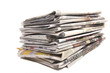 Bunch of Dutch newspapers