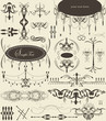 set of vintage vector elements