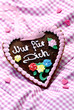 Lebkuchenherz rosa
